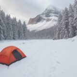 【雪山】積雪量を天気予報で確認する | 冬の登山に向けた準備と計画 をイメージした 広角の風景、山、雪景色、雪景色、冬 の写真