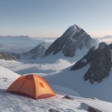 【登山】快晴の予報に合わせて登る山 | 山頂から見える景色と空の色 をイメージした 広角の風景、山、ハイキング の写真