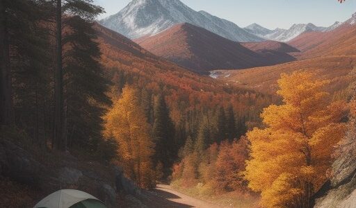 【登山】秋の山道を歩きながら | 山頂から紅葉が広がる景色を眺める