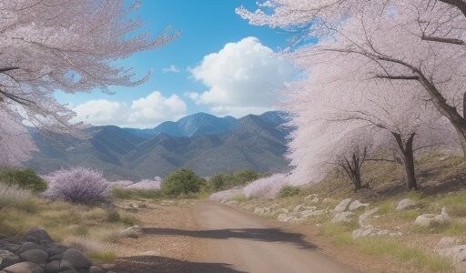【登山】春の山道で散歩をする | 山桜や新緑が並ぶルートを歩く記録