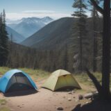 【登山用パンツ】通気性を重視した素材選び | 夏の稜線を歩くための服装 をイメージした 広角の風景、ハイキング、夏、稜線 の写真