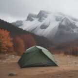 【山岳気象】降水確率を確認して決める登山日 | 紅葉の山歩きと雨対策 をイメージした 広角の風景、山、ハイキング、秋 の写真