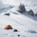 【雪山登山】天候予報を確認するためのチェックリスト | 冬の山行の準備 をイメージした 広角の風景、山、雪景色、山、冬 の写真