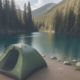 【スイミングアシスタント】湖での水泳を助けるパドル | 選び方と使い方の基本 をイメージした 広角の風景、湖 の写真