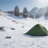 【防寒ウェア】冬の登山で体温を維持するコツ | 重ね着の選び方 をイメージした 広角の風景、冬、山、冬 の写真