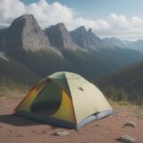 【登山の天気】降水確率の見方と判断 | 夏山での雨への安全対策 をイメージした 広角の風景、ハイキング、山、夏 の写真