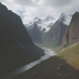 【登山】雨季の天気を避けて計画を立てる | 山へ登る時期と天気の選び方 をイメージした 広角の風景、山、ハイキング の写真