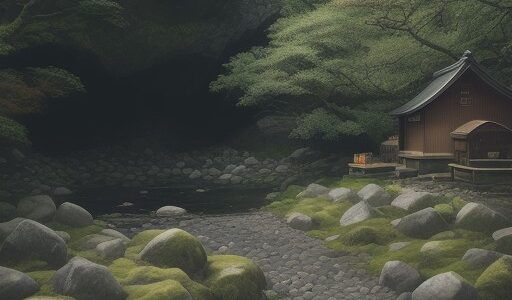 【河童】川辺の石を避けて歩く | 日本の文化に伝わる妖怪の話を探す