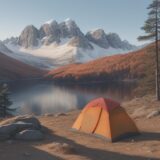 【山頂の気温】秋の登山で準備する服装 | 山域による温度差の目安 をイメージした 広角の風景、ハイキング、秋 の写真