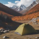 【気温予測】山頂の天候に合わせた服装選び | 秋の登山で備える装備 をイメージした 広角の風景、ハイキング、秋 の写真