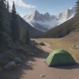 【地図の読み方】北を確認して方向を合わせる | 登山道のルート選び をイメージした 広角の風景、登山道、ハイキング の写真