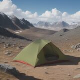 【登山装備】夏の気温変化への備え | 山頂の風に合わせた服装と準備 をイメージした 広角の風景、ハイキング、夏 の写真