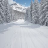 【スキー板】雪山の状況で変わる耐久性 | 選び方のコツと各地のスキー場情報 をイメージした 広角の風景、雪景色 の写真