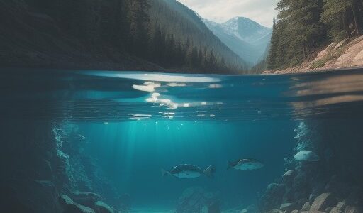 【水泳】フィンを使い潜る湖の水質 | 夏の透明度と底まで見える景色