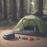 【キャンプ用具】忘れ物を防ぐ持ち物チェックリスト | 山で使う必需品のまとめ をイメージした 広角の風景、山 の写真