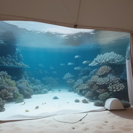 【海水魚】白砂とサンゴの水槽作り | 設備選びから管理の手順まで をイメージした 広角の風景 の写真