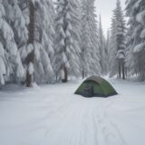 【雪中避難】冬キャンプで避難場所を確保する方法 | 準備する装備のまとめ をイメージした 広角の風景、雪景色、冬 の写真