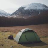 【春キャンプ】高原のキャンプサイト | 準備する道具と服装のポイント をイメージした 広角の風景、春 の写真