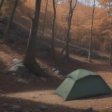 【長袖シャツ】秋から冬の山歩きに使う薄手ウェア | 重ね着の組み合わせ方 をイメージした 広角の風景、ハイキング、秋、冬 の写真