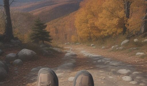 【登山靴】足元の滑りを防ぎ快適さを保つ | 秋の山道で紅葉を眺める