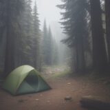 【登山装備】雨による気温の変化への備え | 用意するウェアと持ち物の組み合わせ をイメージした 広角の風景、ハイキング の写真