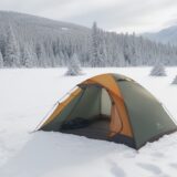 【アウトドアギア】冬の山道を歩くための準備 | 探検で使う装備 をイメージした 広角の風景、ハイキング、冬 の写真