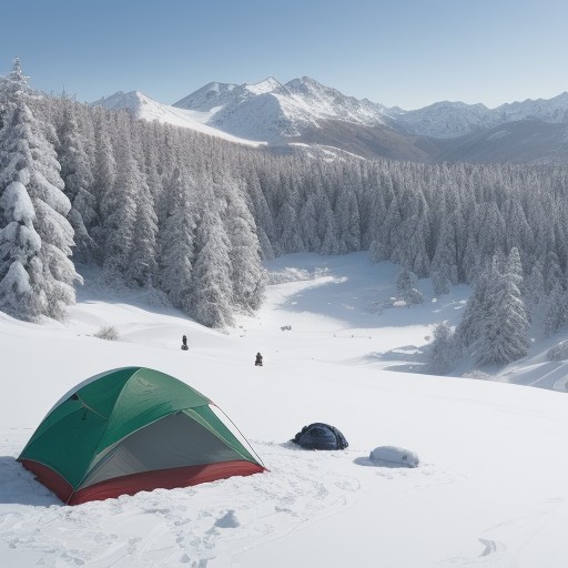 【雪山スキー】寒冷地のゲレンデ | 体温を維持するための服装の選び方 をイメージした 広角の風景、山、雪景色 の写真