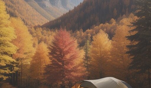 【キャンプ場】見つけ方のコツ | 秋の紅葉と山々の緑がある場所選び