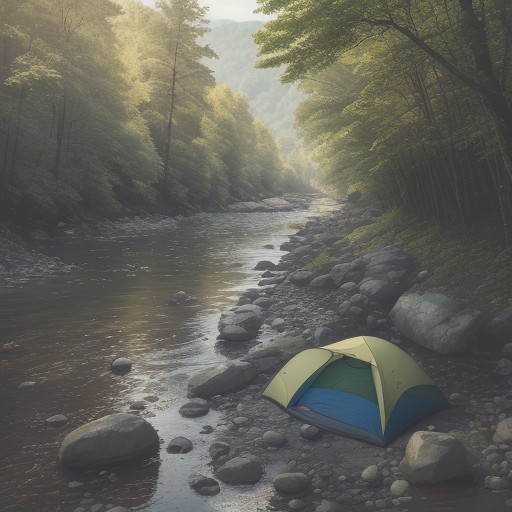 【水辺の安全】夏の川遊びで溺れる事故を防ぐ方法 | 救命の手順 をイメージした 広角の風景、夏、川 の写真