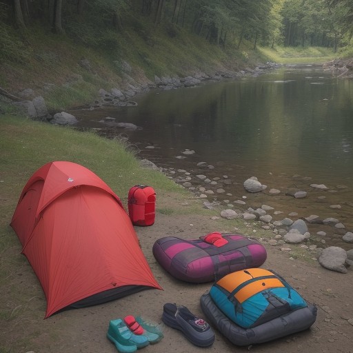 【川の装備】ライフジャケットなどの道具 | 夏の川遊びで事故を防ぐ対策 をイメージした 夏、川 の写真