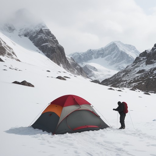 【登山】気温の変化による体調への影響 | 事故を防ぐための装備と準備 をイメージした 冬、雪景色、山 の写真