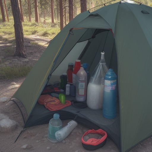 【登山】夏の快晴日の装備 | 熱中症を防ぐための水分補給と休憩のタイミング をイメージした 夏、ハイキング の写真