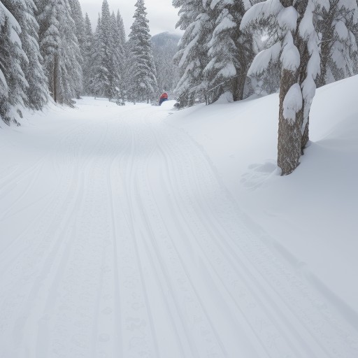 【スノーボード】雪山の斜面を滑り降りる | ゲレンデのコース選びと装備品 をイメージした 雪景色、冬、雪景色 の写真