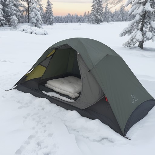 【寝袋】冬のキャンプで選ぶ道具 | 雪山の夜を乗り切るための準備 をイメージした 冬、雪景色 の写真