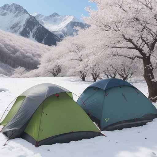 【登山】春の山道で散歩をする | 山桜や新緑が並ぶルートを歩く記録 をイメージした 春、雪景色、山、ハイキング の写真