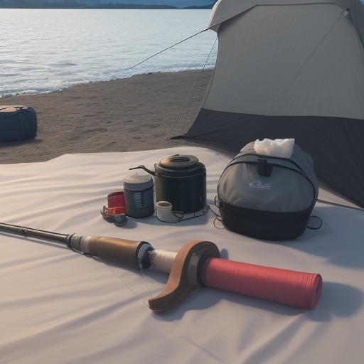 【釣り具】竿とリールの揃え方 | 夏の海辺で準備を整えて出かける をイメージした 夏、冬 の写真