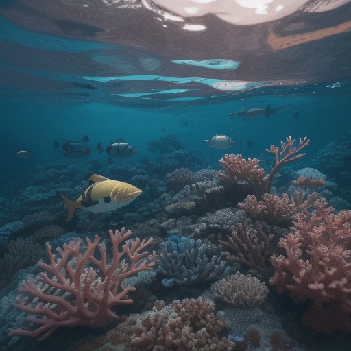 【海洋生物】シュノーケリングで出会う魚たち | 海の生態系を守る仕組み をイメージした自然風景の写真