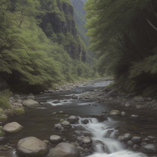 【川魚】山の中の川で場所を探す方法 | 水質の状態を判断するポイント をイメージした 夏、川、山 の写真