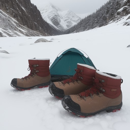 【アウトドアギア】冬の山道を歩くための準備 | 探検で使う装備 をイメージした 冬、雪景色、山、ハイキング、ハイキング の写真