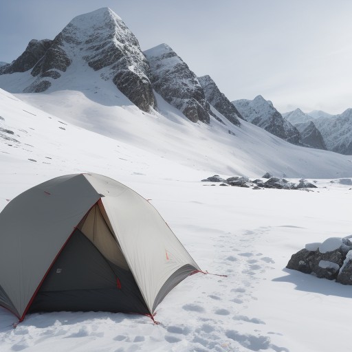 【安全装備】登山の用品リスト | 冬の雪山を歩くための保護具と準備 をイメージした 冬、雪景色、山 の写真