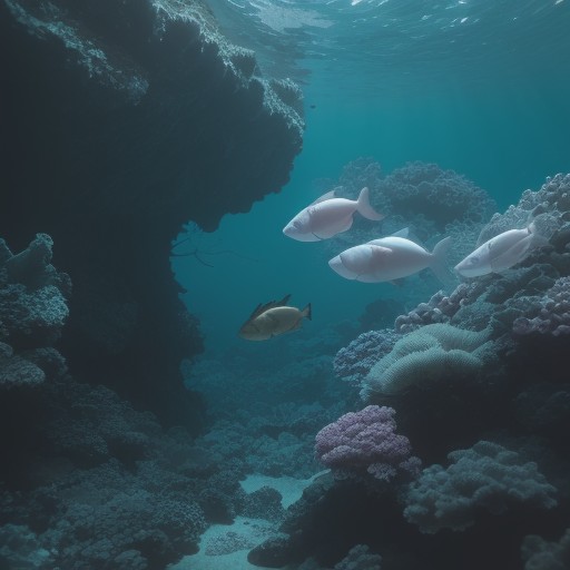 【マリンフォト】水底の生物を撮影 | 海中で出会った魚たちの姿 をイメージした自然風景の写真