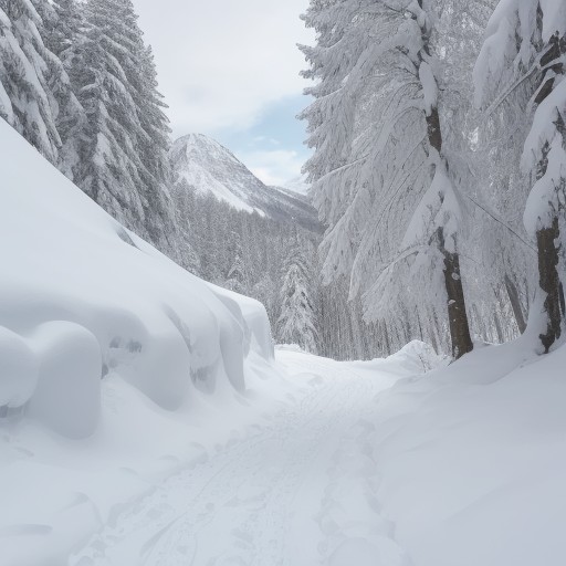 【地球温暖化】山の雪解け時期の変化 | 登山ルートの計画と注意点 をイメージした 雪景色、春、冬、夏、山、雪景色、雪景色、稜線 の写真