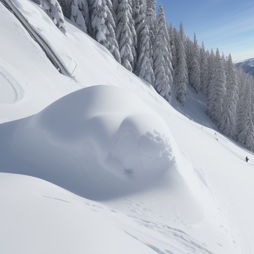 【スノーボード】雪山の斜面を滑り降りる | ゲレンデのコース選びと装備品 をイメージした 雪景色、冬、雪景色 の写真