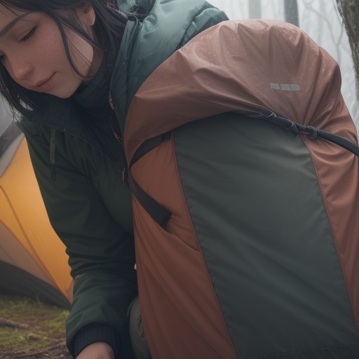 【防水ジャケット】雨の山道を歩く | 耐久性と撥水加工を確かめる をイメージした 秋、ハイキング の写真