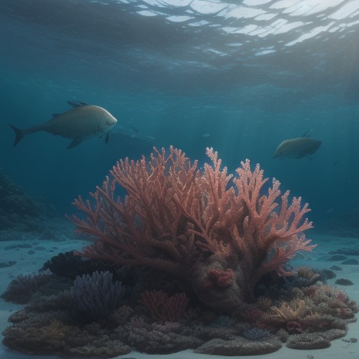 【生物多様性】マリンスピシェアが守る海洋環境 | 生き物が集まる海の様子 をイメージした自然風景の写真