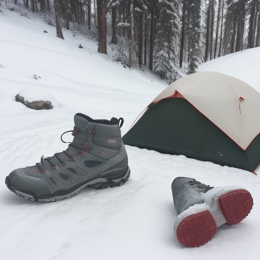 【ウィンタートレイルランニング】雪上のコースを走る | 装備と準備のポイント をイメージした 冬、雪景色、登山道 の写真