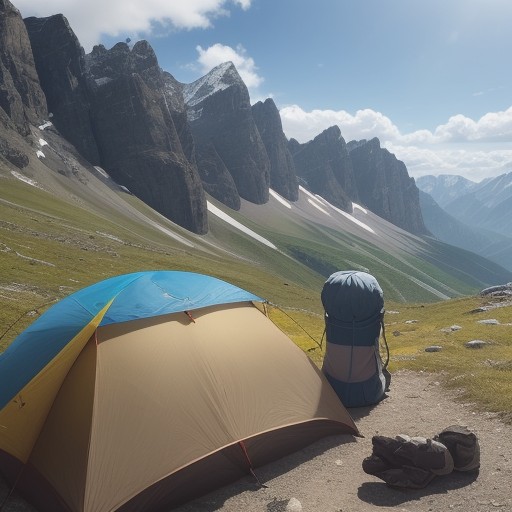 【登山】快晴の予報に合わせて計画したルート | 山頂から眺める周囲の山々 をイメージした 夏、ハイキング の写真