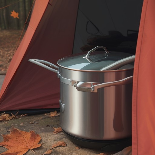 【クッカー】山での食事作りに使う道具 | 秋の紅葉の中で試した調理製品 をイメージした 秋 の写真