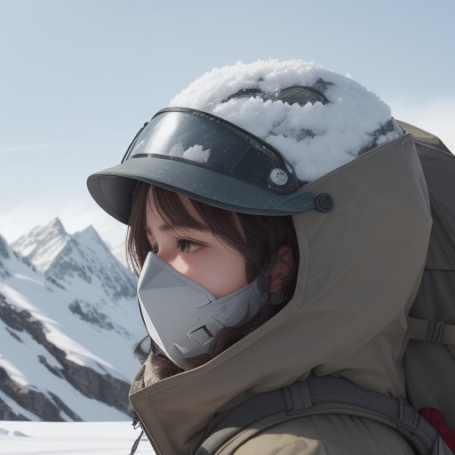【保護シールド】飛散物から顔を守る | 山での作業に使う道具の選び方 をイメージした 冬、春、山 の写真