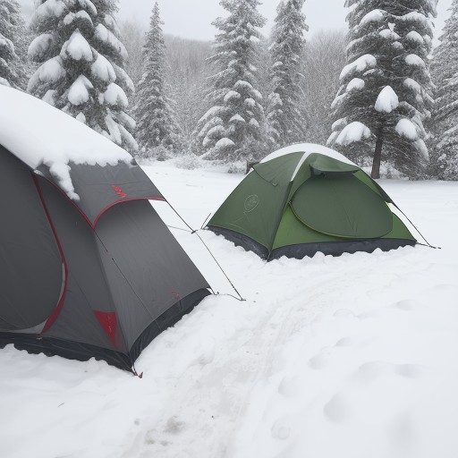 【ウィンターキャンプ】暖房器具の選び方 | 雪の中で夜を過ごすための防寒対策 をイメージした 冬、雪景色 の写真